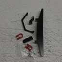 Metal Front Bumper with Shackles Spare Parts Compatible with MN D90 D91 D96 MN99 MN99S Defender 1/12 RC Car (Black)