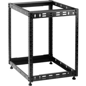 Rosewill 12U Open Frame Network Rack for Servers & AV Gear,Server Rack Floor Standing or Wall Mounted, AV Rack for 19" Networking, Servers and Audio 20 inches Depth
