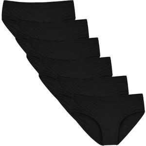 Women's Bikini Underwear, Underwear women pack, Breathable Stretch Comfort Hipster, Multipacks (6 Pack Black), Size XS  Women's Bikini Underwear, Underwear women pack, Breathable Stretch Comfort Hipster, Multipacks (6 Pack Black), Size XS
