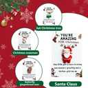 2 x Christmas Pocket Hugs with Cards, 10 Pcs Resin Emotional Support Gift Set for Coworker Staff Friends Holiday Appreciation