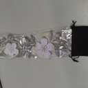 Wesiti Metal Flower Wall Decor Vintage Spring Metal Flower Wrought Iron Scroll Sculpture 15.7''x3.7'' Farmhouse Leaf Wall Decor with Nails for Spring Living Room Bedroom Indoor Outdoor (Purple), 16.7"L x 5.5"W