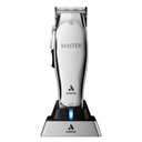Andis 12660 Professional Master Corded/Cordless Hair Clipper, Adjustable Carbon Steel Blade Hair Clipper for Close Cutting, Silver