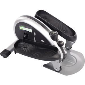 Stamina Inmotion Compact Strider Foot Exercise Machine - Under Desk Elliptical - Standing or Seated Elliptical Fitness Equipment (Silver)