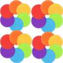 Nujzuir 24Pcs Kids Flying Disc 7 Inch Silicone Flying Disks Set in Bulk for Children Outdoor Backyard Lawn Sports Games DIY Party Favors, 6 Colors