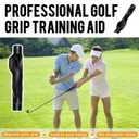2 x Golf Grip Trainer - Correct Hand Position on Golf Club, Improve Swing Technique & Grip Strength, Lightweight Ergonomic Golf Training Aid for All Skill Levels
