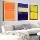 FCHUI Wall Art, Canvas Frame Simple Natura Abstract World Famous Painting Prints, Large Size Paintings Set of 3 Aesthetic Wall art decor for Living Room Bedroom Kitchen Office, 16" X 24" X 3 pieces