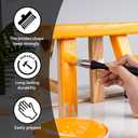 Mister Rui Trim Brush Set, 3 Pcs Paint Brushes for Painting Walls, Trim Paint Brush, Small Paint Brush, Small Brushes for Painting, 5/8, 3/4 and 1