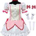 Okazaki Anime Homura Cosplay Costume Uniform Dress Halloween Outfit (Medium, Suita)