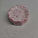 100 Pcs Pink Floral Paper Plates Disposable Dessert Baby bridal Shower Party Supplies Floral Dessert Plates Bulk Birthday Tea Party Serving Tray for Wedding Birthday