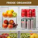 2 Tier Non-Skid Acrylic Lazy Susan Turntable Organizer - Rotating Spice Rack - Spinning Organization Tray for Kitchen, Pantry, Countertop, Closet, Bathroom, Vanity, Medicine Cabinet Organizing, 9.25''