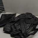 SIRUITON 51.2L x 15.7W x 23.6H Outdoor Cushion Storage Bag,Patio Furniture Cushion Storage Bag,Heavy Duty Rip Proof 600D Oxford,with Handle and Zipper of Waterproof Garden Cushion Storage Covers (Black)