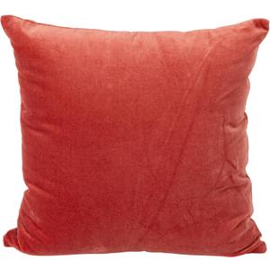 Creative Co-Op Cotton Velvet Square Pillow, Rust Finish, 18" x 18" x 1.5"