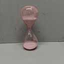 DesignWorks Ink Hourglass Gift Boxed Sand Timer 30-Minute Retro Glass Timer, 7.8" Tall, Peachy Ombre