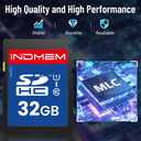 32GB SD Card, 2 Pack SDHC Memory Cards UHS-I U1 Class 10 High-Speed Full HD Video, Secure Digital Cards Compatible with Cameras, HD Camcorders, DSLR and PC, 32GB(2pc)