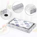 Sumnacon Bathroom Napkin Holder Countertop Stylish Napkin Holders for Paper Napkins Hand Towels Bathrooms Guest Towel Holder Marble Flat Napkin Holder for Vanity Back of Toilet Dining Table Kitchen
