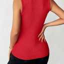 Zeagoo Womens Tank Tops 2026 Scoop Neck Ribbed Sleeveless Top Casual Basic Slim Fitted Knit Cami Tee Shirts (Medium)