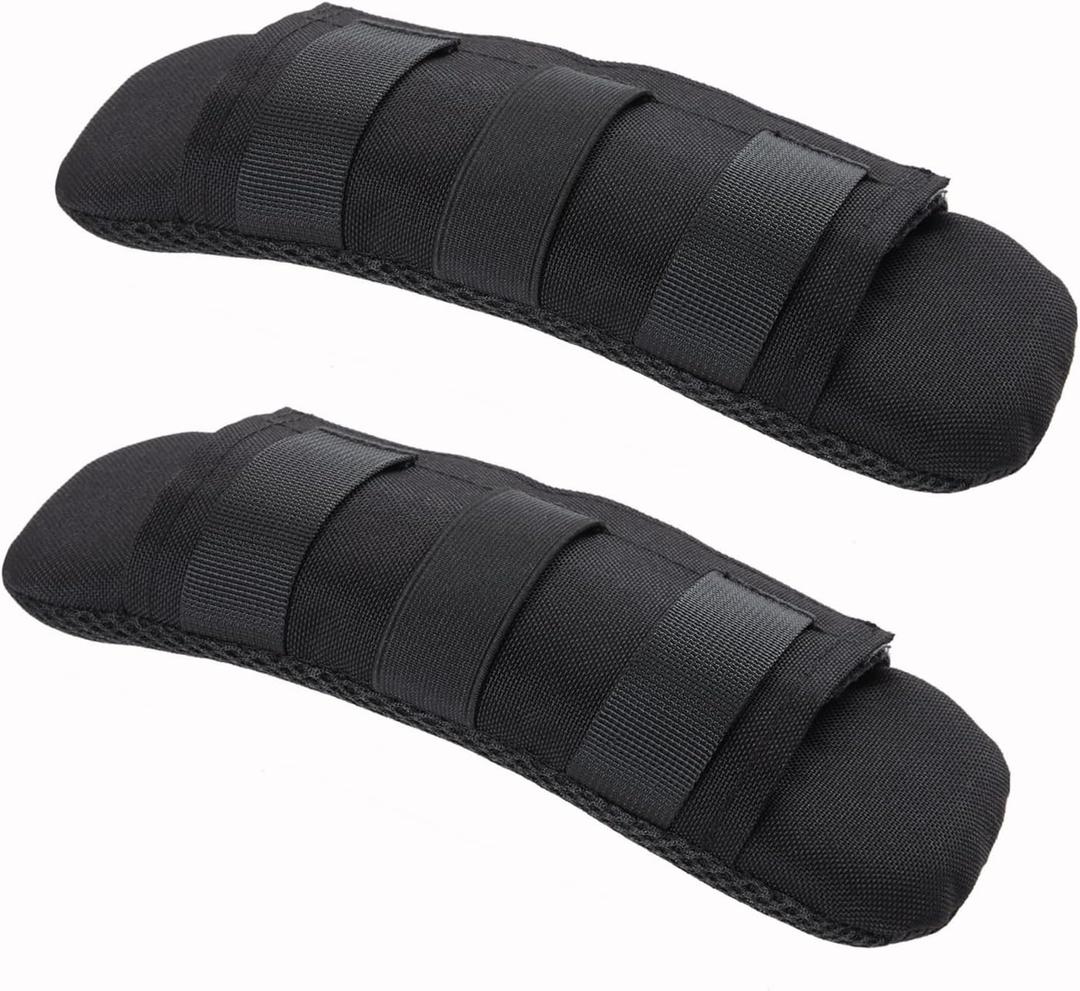 2 Pack Shoulder Strap Pad Backpack Strap Pads Tactical Vest Shoulder Pad Guitar Pad Width Up to 3.1" Compatible with Tactical Vest Tactical Sling Bag, Black