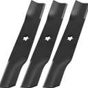 539113425 Lawn Mower Blade Compatible with Husqvarna 48" Deck EZ4220 EZ4624 EZ4819 EZ4822 EZ4824 Lawn Mower/Tractor, Mower Blades Replacement for Dixon Kees Jonsered, Replaces 95-087, etc, 3 Pack
