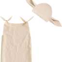 Baby Boy Girl Halloween Costume Outfit Infant Toddler Kids Outfit Ripped Vest And Hat (110, Khaki)