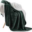 NANPIPER Throw Blanket Reversible Sherpa Flannel Blanket Super Soft Fuzzy Plush Fleece Microfiber for Bed/Couch(60"x80",Olive Green)