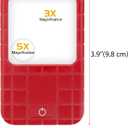 3X 5X with Light Magnifying Glass, Battery-Powered Portable LED Magnifying Glass (3pk), Suitable for The Elderly to Read, Examine, Coin, Jewelry, Explore, Close Work