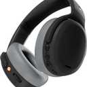 Skullcandy Crusher ANC 2 Wireless Over-Ear Bluetooth Headphones with Multi-Sensory Bass, Active Noise Cancelling, Up to 60 Hours Battery, Microphone for iPhone Android - Black/Asphalt