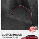BASENOR 2025 2026 Tesla Model Y Trunk Storage Bins, (Proprietary Design) Trunk Organizer with Carpeted Lid, Rear Trunk Side Storage Box for 5-Seats Model Y Juniper Interior Accessories