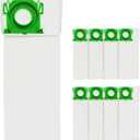 8-Pack 5093AM Vacuum Bags for SEBO Airbelt X/C/370 Series Upright Vacuums, 4-Layer Ultra Filterbox with Caps #5093AM Vacuum Cleaner Bags 8PCS