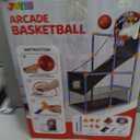 JOYIN Arcade Basketball Game Set with 4 Balls and Hoop for Kids 3 to 12 Years Old Indoor Outdoor Sport Play - Easy Set Up - Air Pump Included - Ideal for Competition