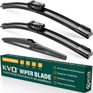 Windshield Wiper Blades Replacement for Chevy Chevrolet Spark 2013 2014 2015,Original Equipment Replacement Front Rear Wiper Blade Set - 24" 16" 12" (Set of 3)