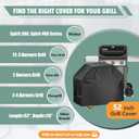 HomWanna Grill Cover 52 Inch - Superior BBQ Cover for Weber Spirit 300 Series Grills - 600D Outdoor Grill Cover Waterproof Heavy Duty for Weber Spirit ii e310, Sprit e310, Spirit e315 and Spirit e330