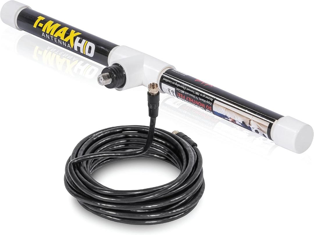 Magic Stick Digital TV Antenna - 1080p Digital HD TV for Indoor or Outdoor - Signals with 50 to 80 Mile Range with 20ft Long Wire - HDTV Long Range - Antenna as Seen on Television