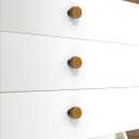 10 Pack Antique Brass Cabinet Knobs 1-1/10 Inch(28mm) Single Hole Cabinet Pulls Round Kitchen Cabinet Knobs Drawer Knobs