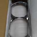 HDBUBALUS Motorcycle Headlight Bezel Trim Ring Cover Dual Headlamp Bezel Fit for Harley Road Glide 2015-Later Chrome