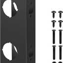 Ferraycle 1 Piece Stainless Steel Door Reinforcement Plate for 1-3/4" Thick Doors Deep Bronze Lock with Screws Reinforce and Repair Door Jamb Reinforcement for Home Bedroom