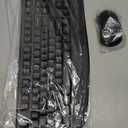 Wireless Keyboard and Mouse Combo, Full-Sized 2.4GHz Wireless Keyboard with Comfortable Palm Rest and Optical Wireless Mouse for Windows, Mac OS PC/Desktops/Computer/Laptops (Black)