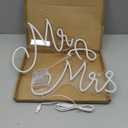 Mr and Mrs Neon Sign for Wedding Neon Light LED Backdrop Wall Decor USB Wedding Reception Decoration Gifts for Anniversary Engagement Banquet(36.81 x 10.24 Inch,Warm White)