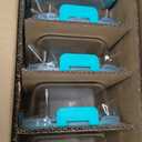 VERONES 5 Pack 36 OZ Glass Meal Prep Containers, Airtight Glass Lunch Containers Set, Glass Food Storage Containers with Lids,Exclusive of BPA, for Microwave, Oven, Freezer & Dishwasher Friendly,Green