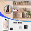 Shibet Hidden Camera, Mini Nanny Cam Wireless with Free Cloud, 2K HD Security Camera WiFi/Offline Recording, Motion Detection & Night Vision for Pet/Baby Monitor with Magnetic Mount