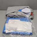 QPAU Inflatable Toddler Travel Bed with 3-Sided Safety Bumpers, Extra Large Kids Air Mattress, Includes Detachable Mattress, Portable for Camping, Travel, Home Use (Blue)