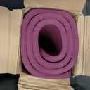 Retrospec Solana Yoga Mat 1" Thick w/Nylon Strap for Men & Women - Non Slip Exercise Mat for Home Yoga, Pilates, Stretching, Floor & Fitness Workouts, Boysenberry