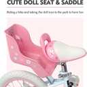 Glerc Petal Girls Bike, 12-18 Inch Kids Bike for Ages 2-9 Years Old Children, Princess Style Kids Bicycle with Training Wheels & Basket & Streamers, Multiple Colors