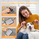 2 Pack Pet Hair Removal Gloves, Washable Electrostatic Cat and Dog Hair Remover for Furniture, Car Seats, Clothing, Curtains and Couches, Large 6.7x5.1 Inch Design