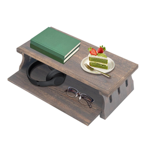 Foldable Altar Table, Retro Wood 2 Tier Desk Lap Desk Floor Meditation Table for Spiritual Altar Prayer Reading Tea