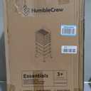 Humble Crew 8 Drawer Rolling Storage Cart with Wheels, Slim Plastic Organizer Trolley for Crafts, Office, School, Makeup & More, Metal Frame, Pink