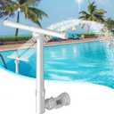 Pool Fountains for Above and In-Ground Pools,Dual Spray High Pressure Pool Sprinkler Fountain 360 Adjustable Pool Water Fountain Pool Chiller Water Fun Pool Aerator Backyard Decor Outdoor Pools