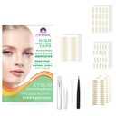 1040Pcs Premium Quality Complexion Natural Invisible Single Side Eyelid Tape Stickers Medical-use Fiber Eyelid Lift Strip, Instant Eye Lift Without Surgery, Perfect for Uneven Mono-Eyelids