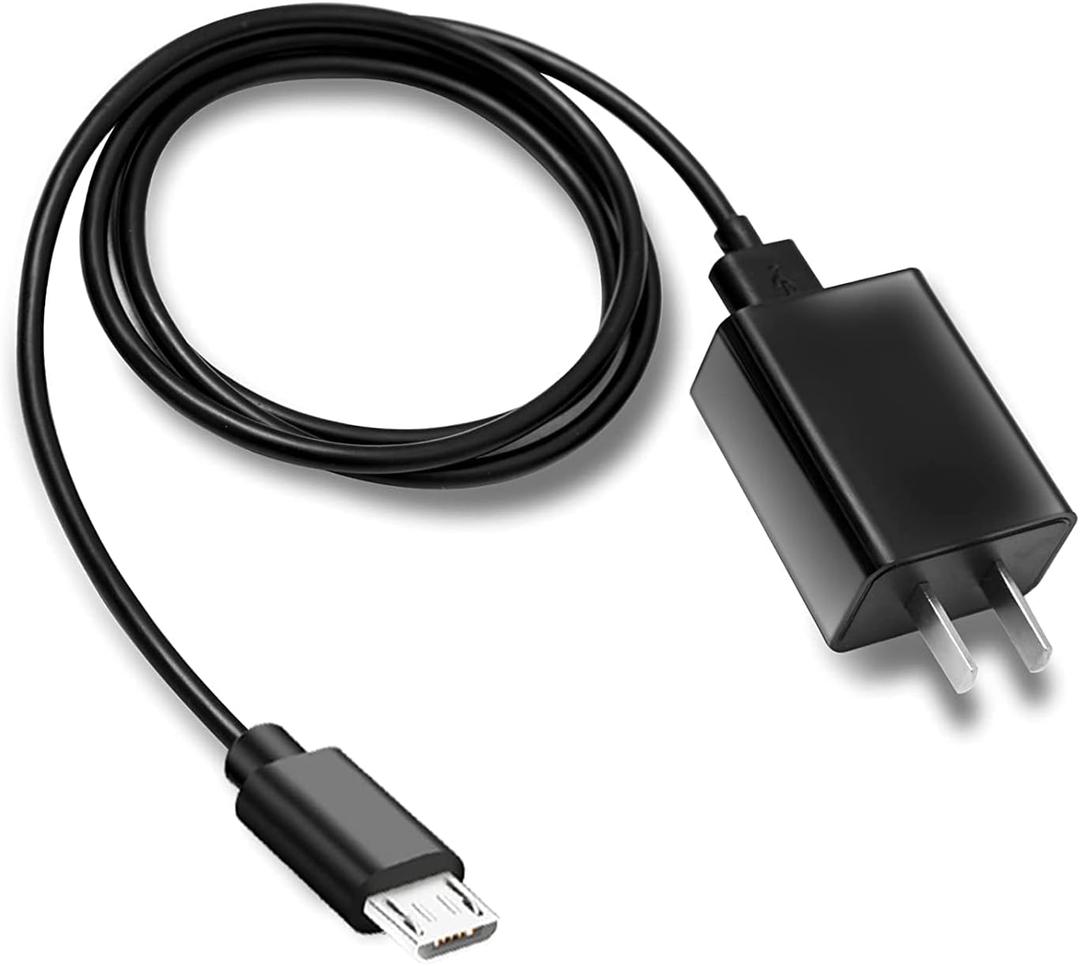 Fast Wall Charger 5ft Micro USB Charging Cable Cord fit for Barnes & Noble Nook GlowLight 3 Glowlight Plus, Nook 10 in BNRV200 BNTV650, Simple Touch,for Samsung Nook Tablet & More