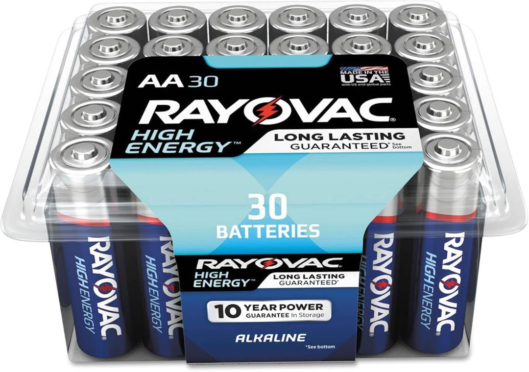 Alkaline Aa Batteries 30/Pack Qty: 30