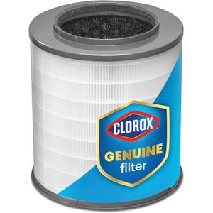 Clorox Medium Room Air Purifier True HEPA Replacement Filter, 1,000 Sq. Ft. Capacity, Removes 99.97% of Allergens up to 0.1 Micron, Compatible with 11030 & 11031, 1 Count (12030)